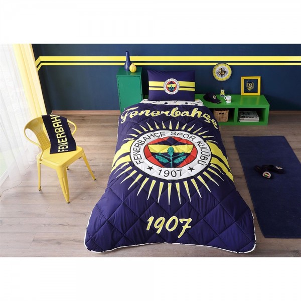 Taç Lisanslı Tek Kişilik Yorgan Seti - Fenerbahçe